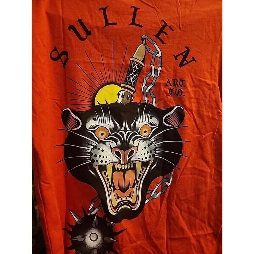 Sullen Art Collective Mace Cat New Premium Short Sleeve Shirt Small NWT A107